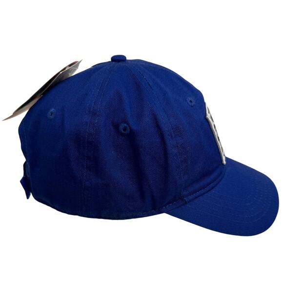 Men's Realtree Fishing Blue Cap Adjustable Back Logo Patch Cotton Trucker Hat OS - Picture 4 of 8